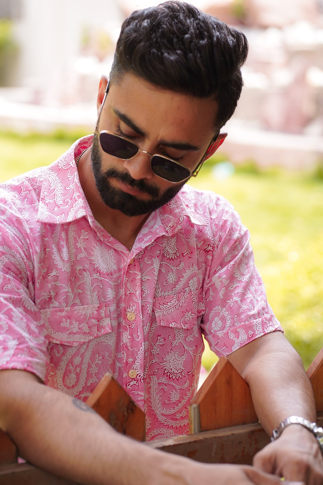 Hand Block Printed Cotton Shirt