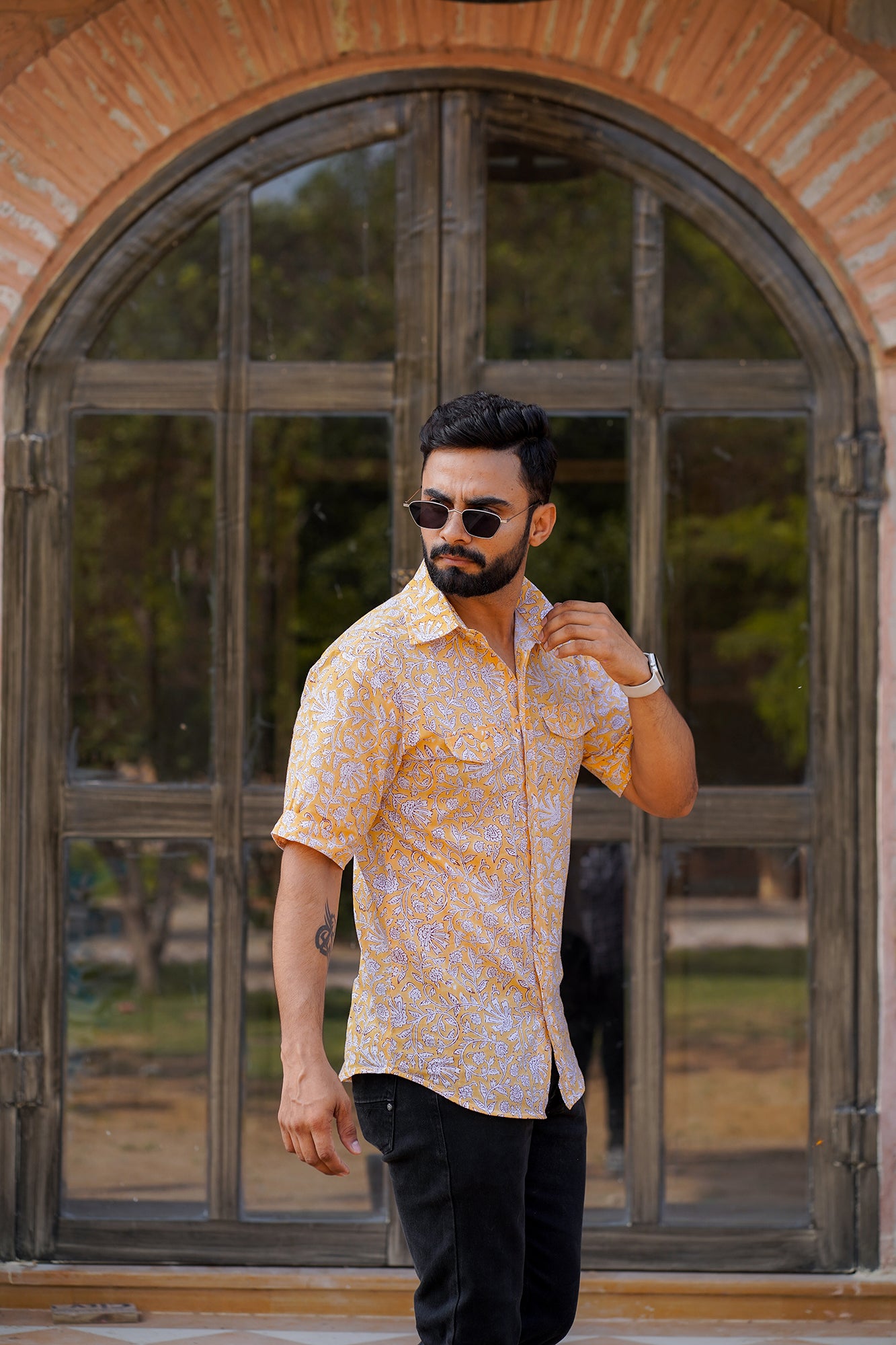 Hand Block Printed Cotton Shirt