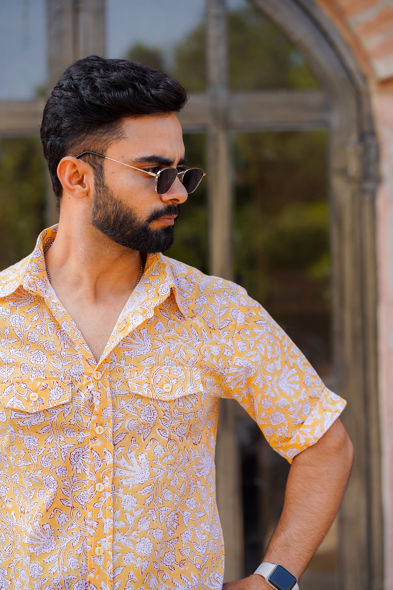 Hand Block Printed Cotton Shirt