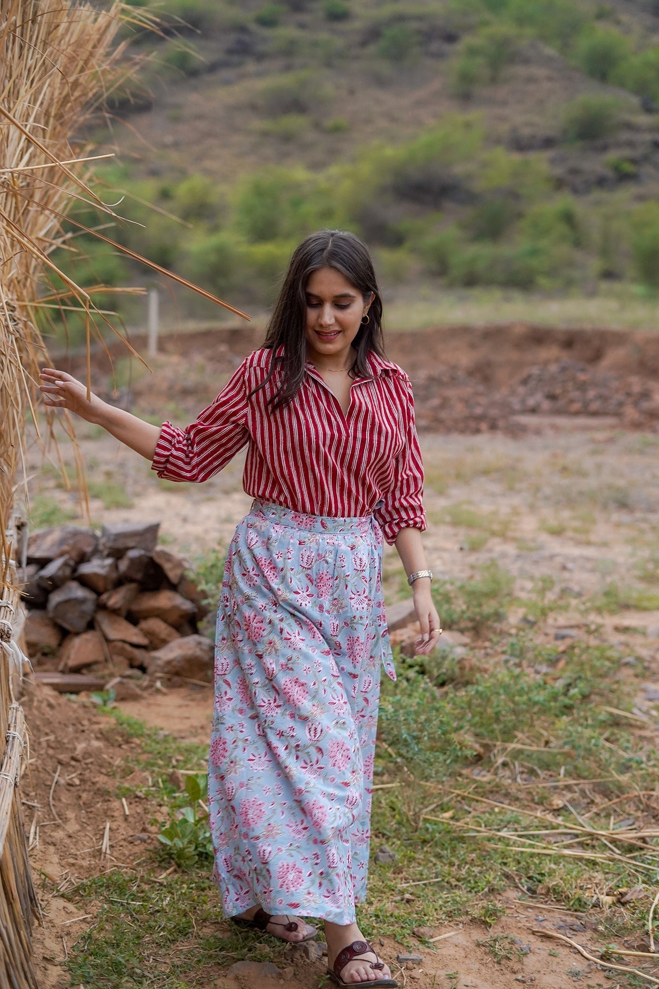 Hand Block Printed Skirt