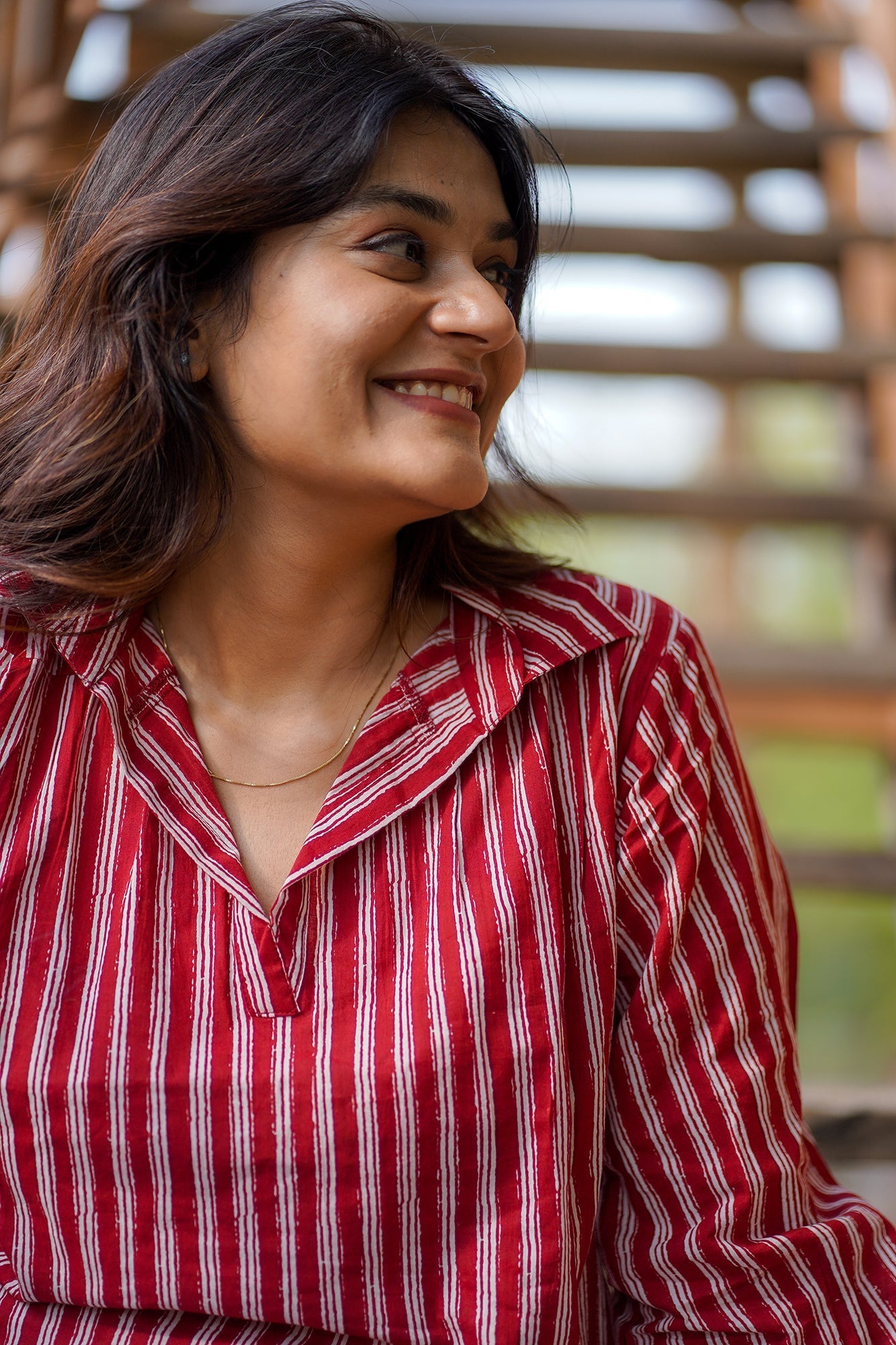 Hand Block Printed Collared Top