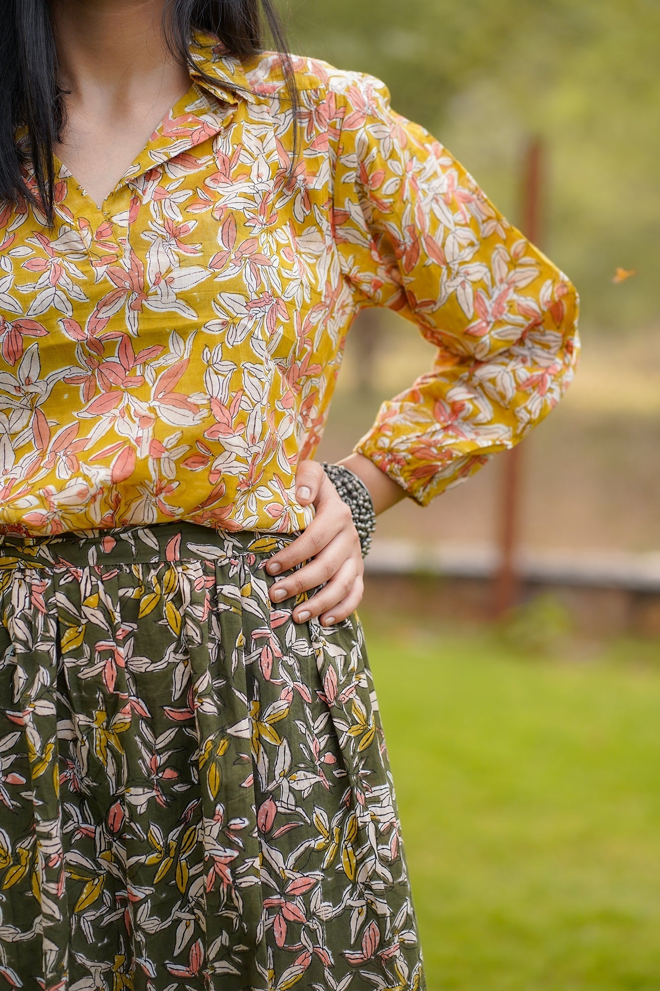 Hand Block Printed Skirt