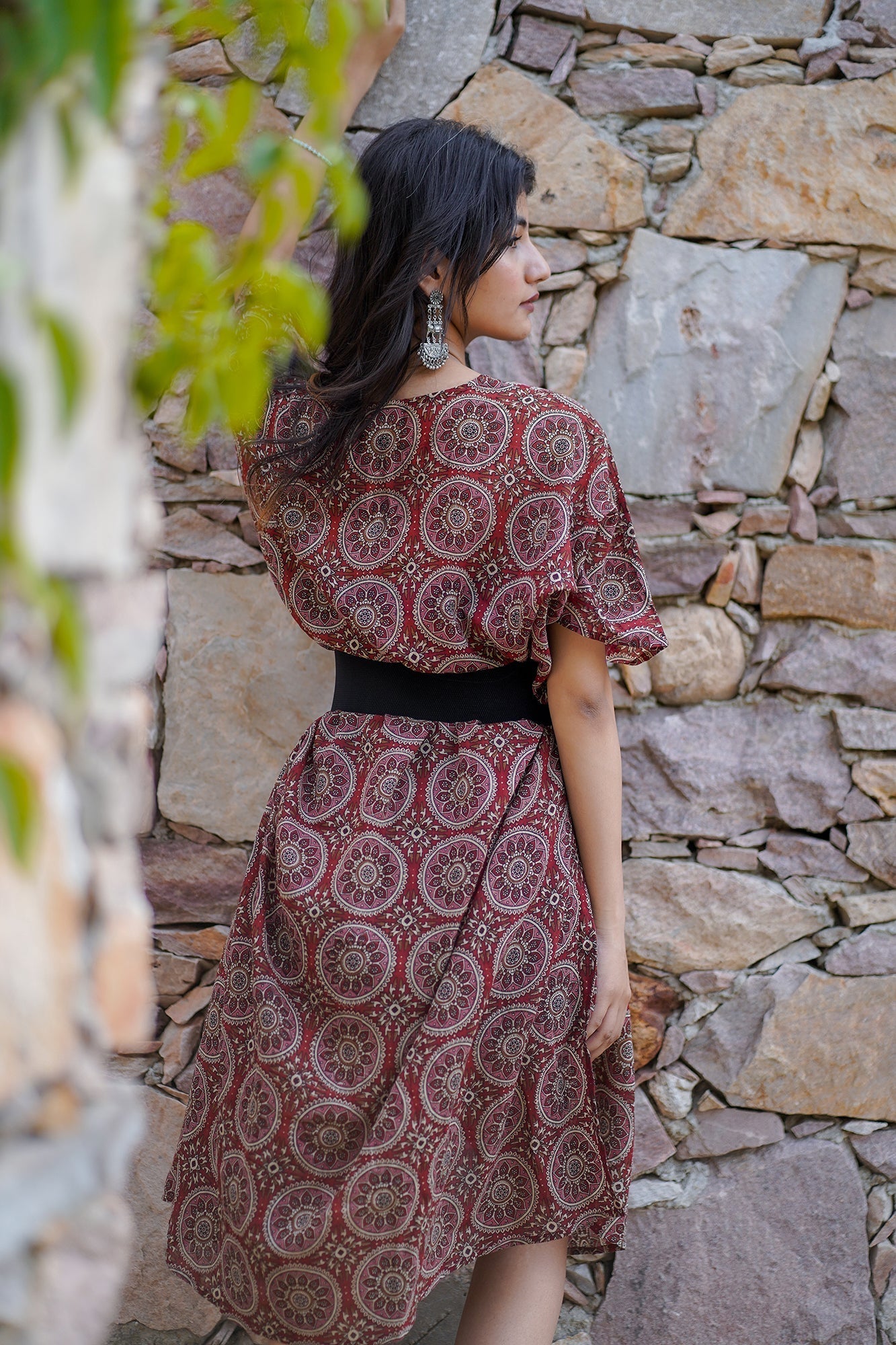 Bagru Hand Block Printed Kaftan