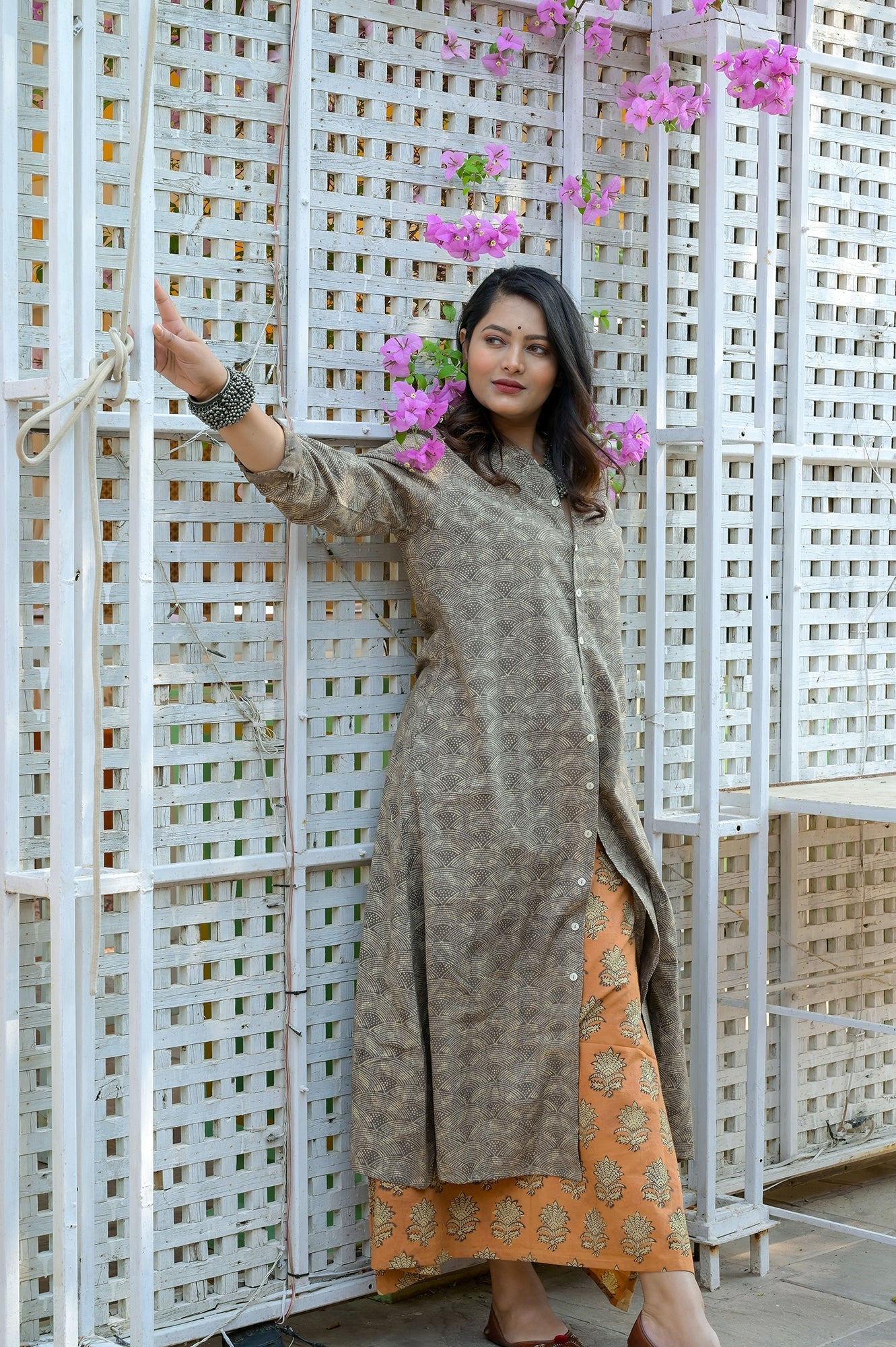 Hand Block Printed Long Shirt